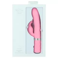   Pillow Talk Lively - vibratore ricaricabile con stimolatore clitorideo (rosa)
