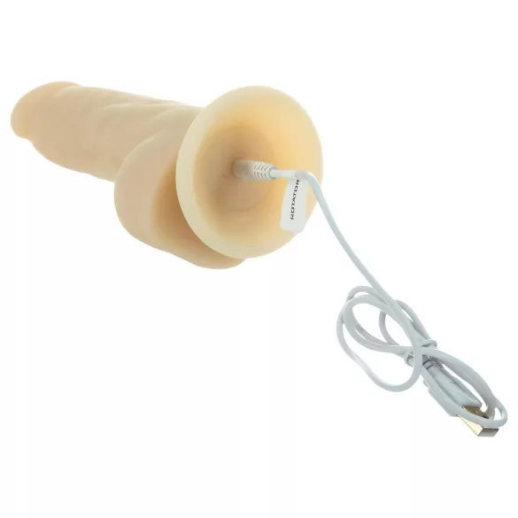 Naked Addiction Rotating 7 - vibratore rotante (18cm) - naturale
