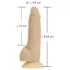Naked Addiction Rotating 7 - vibratore rotante (18cm) - naturale
