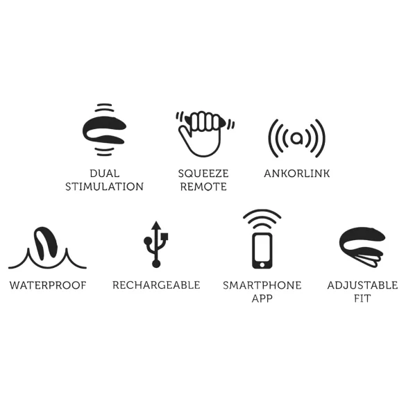 We-Vibe Chorus - vibratore coppia ricaricabile intelligente - arancione