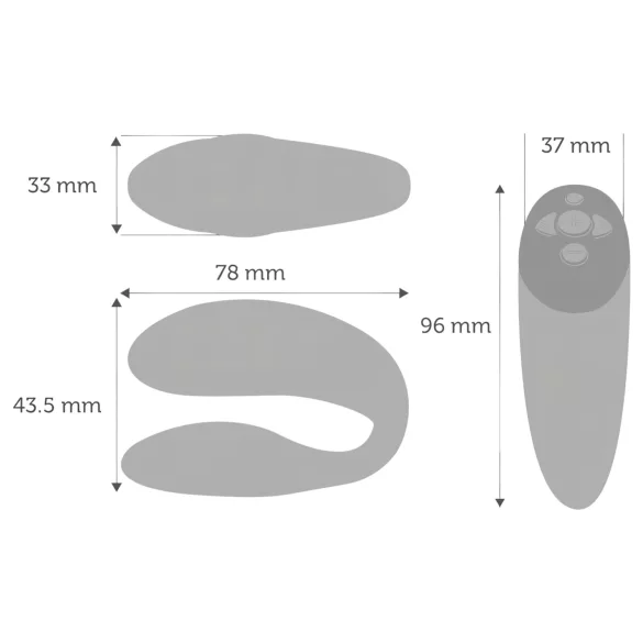 We-Vibe Chorus - vibratore coppia ricaricabile intelligente - arancione