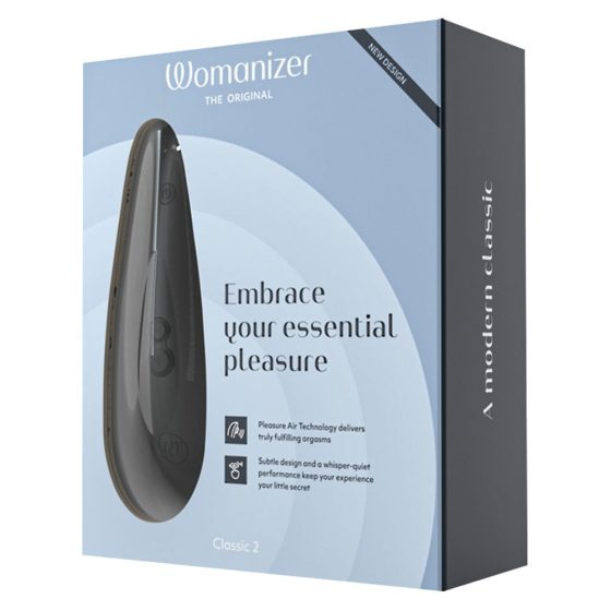 Womanizer Classic 2 - Stimolatore Clitoride a Onda Pneumatica Ricaricabile (Nero)