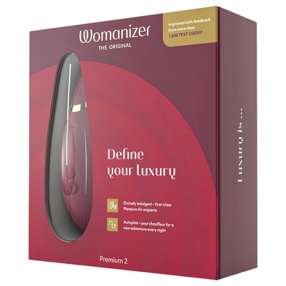 Womanizer Premium 2 - stimolatore clitorideo ad aria - rosso