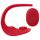 SMILE Slim Panty - vibratore clitorideo a batteria e radio (rosso)