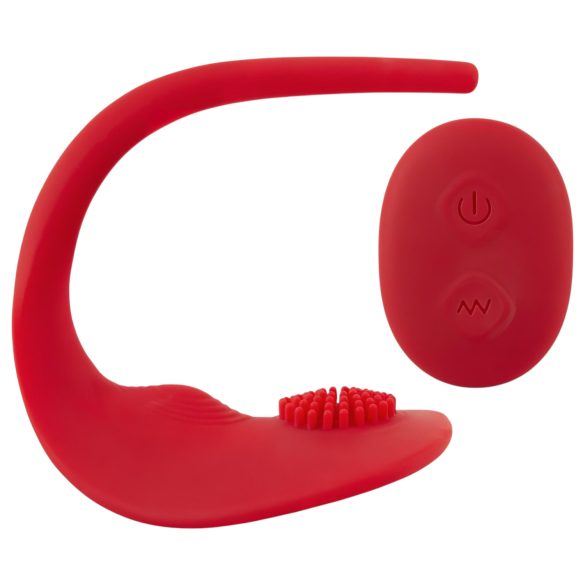 SMILE Slim Panty - vibratore clitorideo a batteria e radio (rosso)