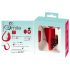SMILE Slim Panty - vibratore clitorideo a batteria e radio (rosso)
