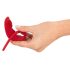 SMILE Slim Panty - vibratore clitorideo a batteria e radio (rosso)