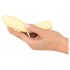 Cuties Mini 3 - vibratore giallo, ricaricabile e impermeabile