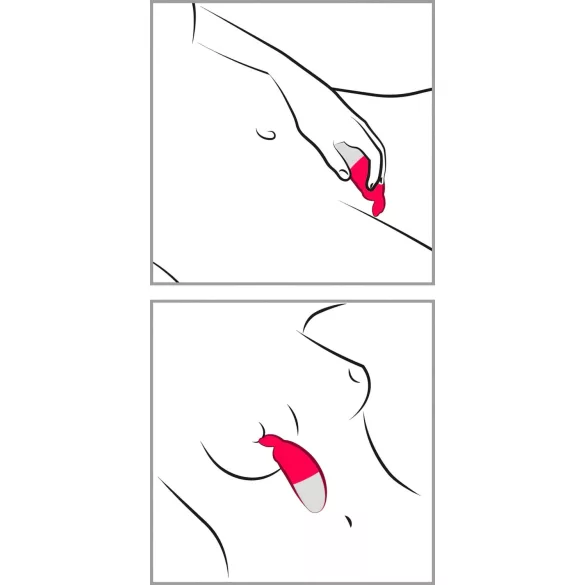 Happyrabbit - vibratore clitoride ricaricabile - rosso
