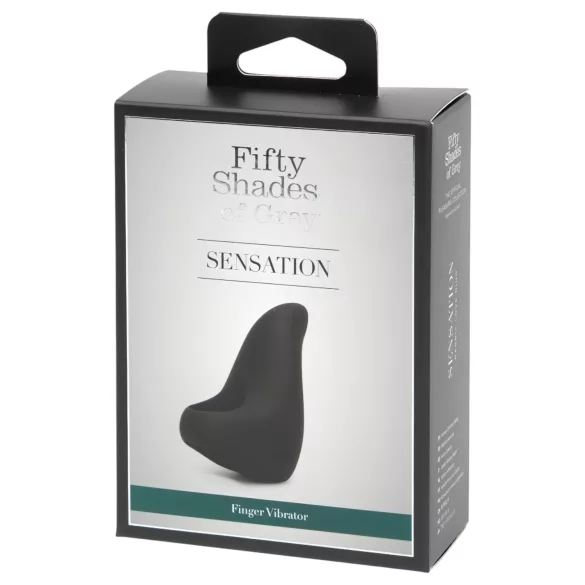 Fifty Shades of Grey - vibratore da dito - stimolazione clitoridea - nero