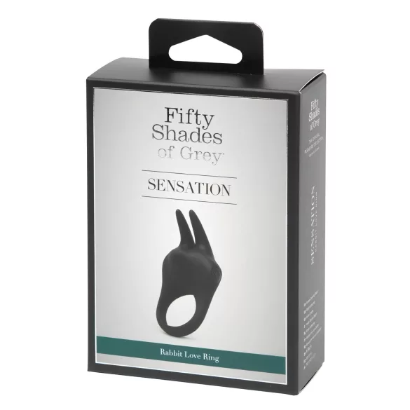 Fifty Shades of Grey - anello fallo vibrante clitoride - silicone nero