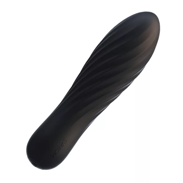 Svakom Tulip - vibratore a bacchetta mini ricaricabile (nero)