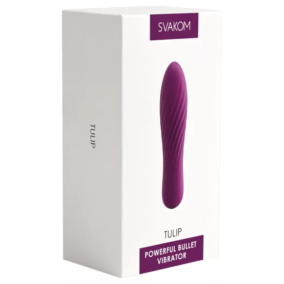Svakom Tulip - mini vibratore ricaricabile - silicone viola