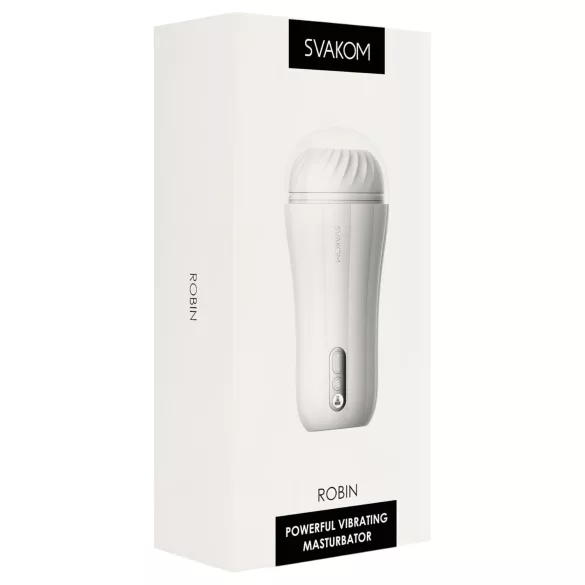 Svakom Robin - masturbatore ricaricabile (bianco)
