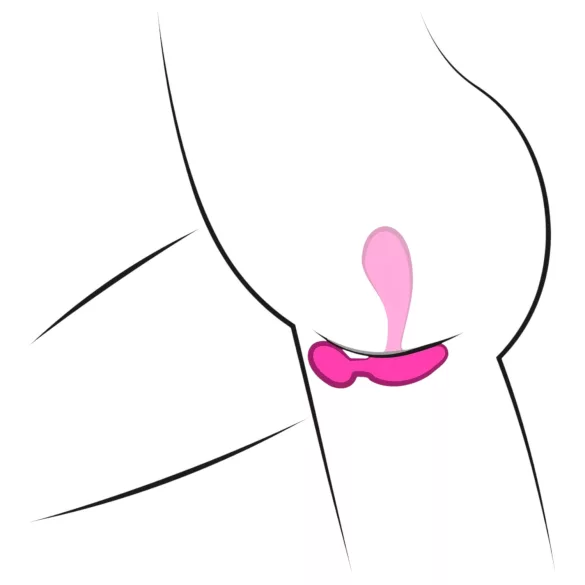 SMILE RC - vibratore punto G ricaricabile wireless - silicone rosa