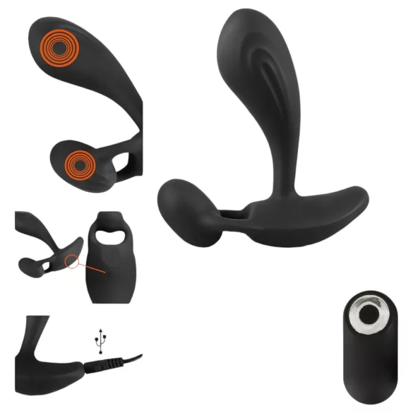 Rebel RC - 2in1 vibratore prostatico (nero)