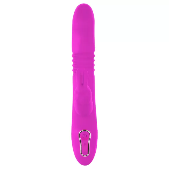 SMILE Rabbit - vibratore ricaricabile rotante e spintaneo con rabbit clitorideo (rosa)