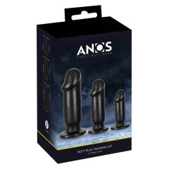   Kit di Formazione Anale Anos - Set Dildo Anali (3 pezzi) - Nero