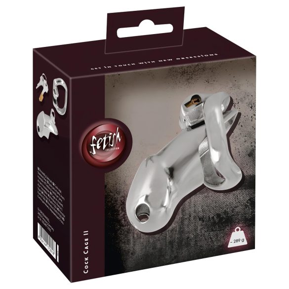 Fetish - gabbia peniena in metallo (argento)
