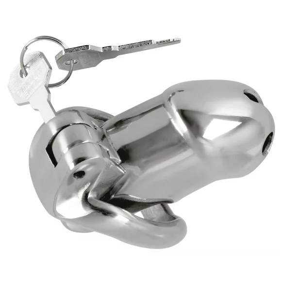 Fetish - gabbia per pene in metallo - argento