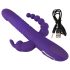SMILE Triple - vibratore rotante triplo con batterie ricaricabili (viola)