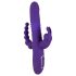SMILE Triple - vibratore rotante triplo con batterie ricaricabili (viola)