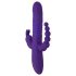 SMILE Triple - vibratore rotante triplo con batterie ricaricabili (viola)