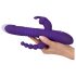 SMILE Triple - vibratore rotante triplo con batterie ricaricabili (viola)