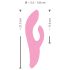 SMILE Nodding – Vibratore rotante ricaricabile con braccio clitorideo rosa
