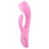 SMILE Nodding – Vibratore rotante ricaricabile con braccio clitorideo rosa
