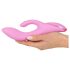 SMILE Nodding – Vibratore rotante ricaricabile con braccio clitorideo rosa