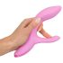 SMILE Nodding – Vibratore rotante ricaricabile con braccio clitorideo rosa