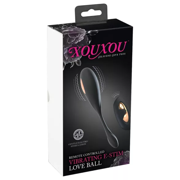 XOUXOU - ricetrasmittente indossabile, vibratore a forma di ovetto elettro (nero)