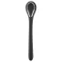 Dilatatore uretrale a spina per pene - dilatatore vibrante ricaricabile (1 cm, nero)