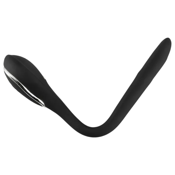 Dilatatore uretrale a spina per pene - dilatatore vibrante ricaricabile (1 cm, nero)