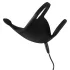 Rebel - anello fallico vibrante con stimolatore testicoli - silicone nero