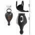 Rebel - anello fallico vibrante con stimolatore testicoli - silicone nero