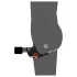 Rebel - anello fallico vibrante con stimolatore testicoli - silicone nero