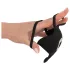 Rebel - anello fallico vibrante con stimolatore testicoli - silicone nero