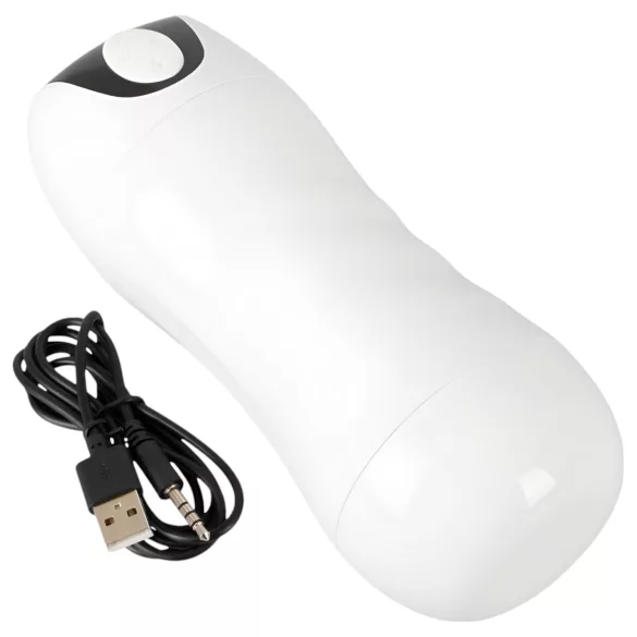 STROKER - masturbatore maschile elettrico con aspirazione e vibrazione - bianco