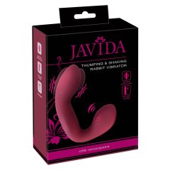   Vibratore Ricaricabile Javida per Punto-G e Clitoride con Pulsazioni Intense (Rosso)