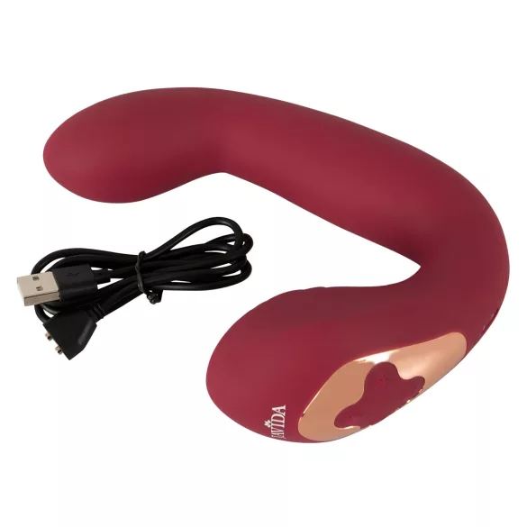 Javida Thumping - vibratore G-Spot e clitoride pulsante (rosso)