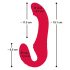You2Toys - vibratore indossabile senza cinghie con telecomando - rosso