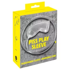   You2Toys Piss Play Sleeve - estensione per pene con tubo di scarico (trasparente)