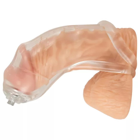 You2Toys Piss Play Sleeve - estensione per pene con tubo di scarico (trasparente)