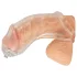 You2Toys Piss Play Sleeve - estensione per pene con tubo di scarico (trasparente)