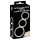 You2Toys - Anello triplo in silicone per pene e testicoli (argento)