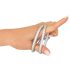 You2Toys - Anello triplo in silicone per pene e testicoli (argento)