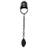 Black Velvets - gabbia pene in silicone con plug anale - nero