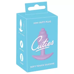   Cuties Mini Butt Plug - plug anale in silicone (viola, 2,8 cm)